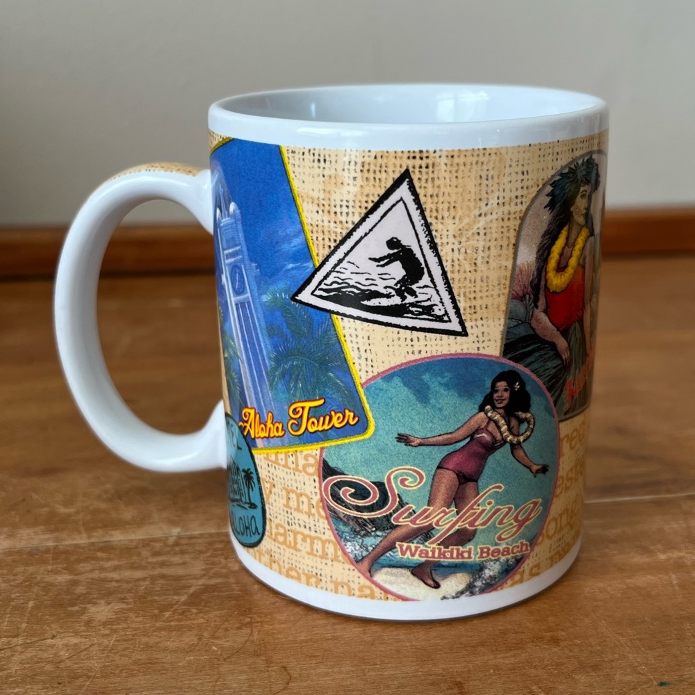 Vintage Advertising Hawaii Mug